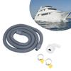 750GPH Bilge Pump Installation Kit High Pressure Resistant 0.75in Dia. 6.56ft Bilge Pump Hose with 90 Degree Fitting Check Valve