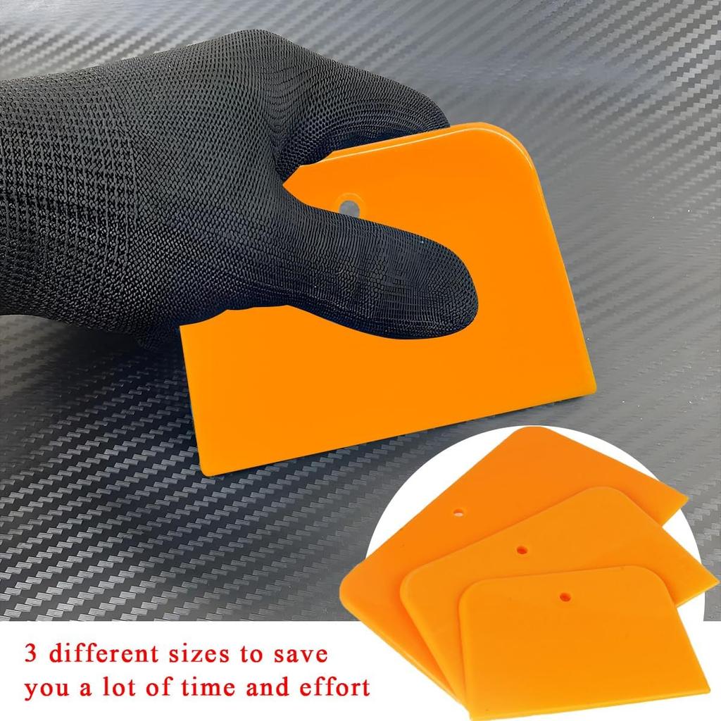 6 PCS Body Filler Spreaders, 4, 5, 6 Inch Reusable Auto Body Fillers Plastic Spreader, Automotive Body Filler Spreader for Applying Fillers Paint