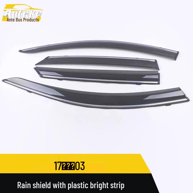 Lynk&Co 03 Rain Guards & Sun Visors with Bright Strips - Trim Exterior Car Accessories for 17 Models