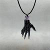 Acrylic Bat Pendant Necklaces for Women Girl Minimalist Rope Chain Choker Halloween Animal Necklace Jewelry Collier
