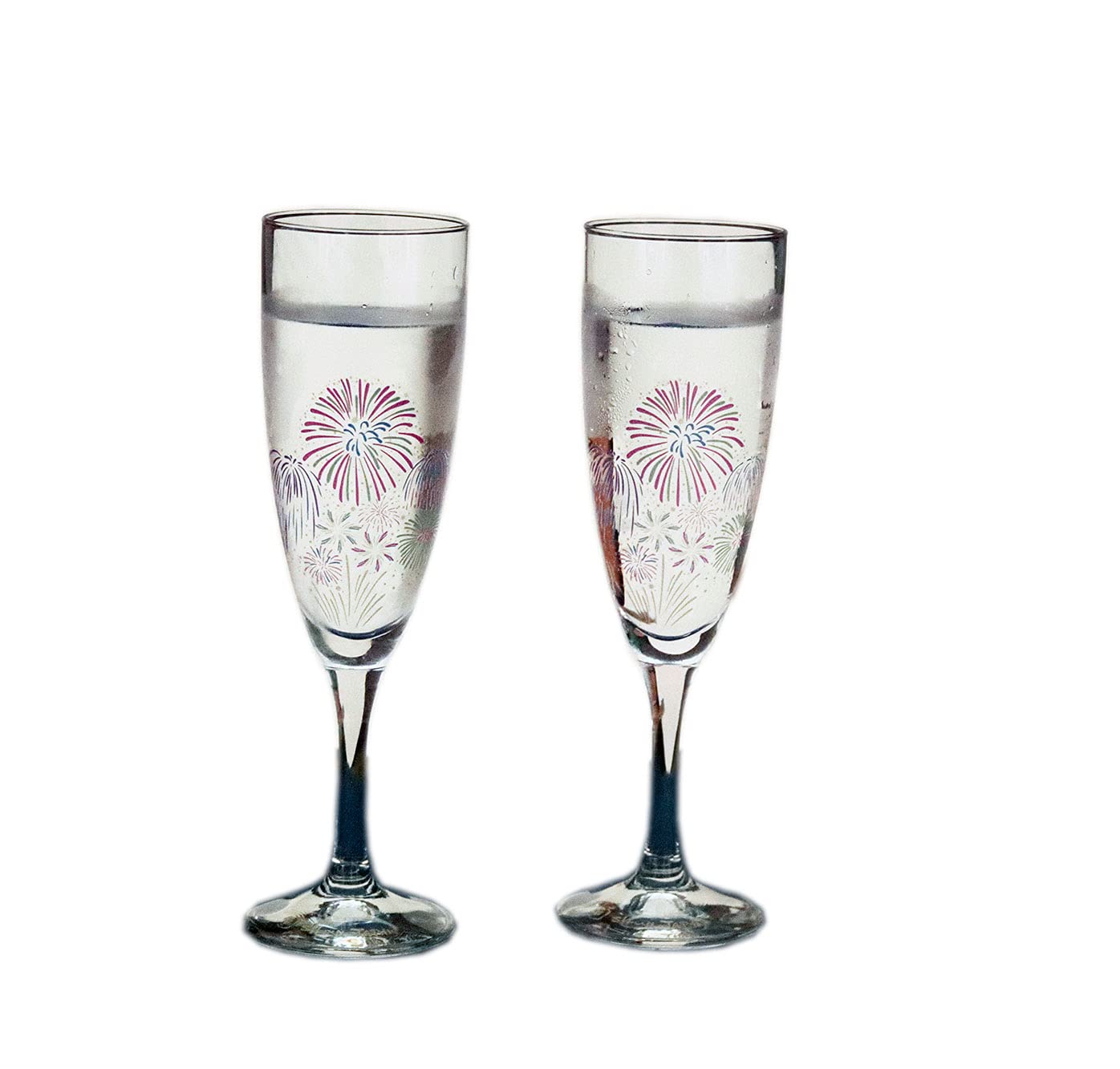 

in Marumo Takagi Ceramic Cool Fireworks Champagne Glass Pair Set Glass Stylish Changes with Temperature Fireworks Sparkling Sake Midyear Gift Gift
