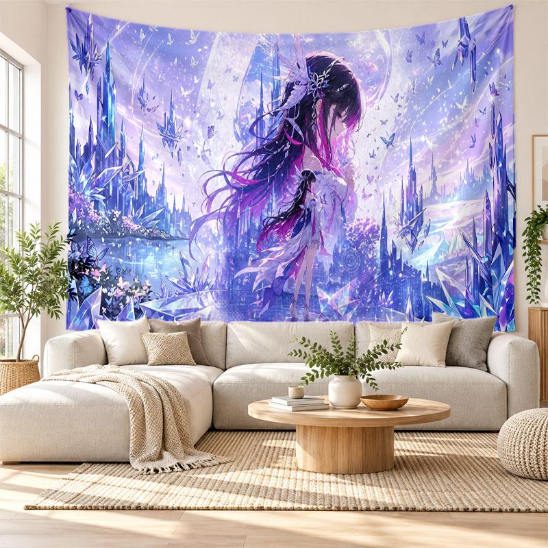Genshin Impact Wall Tapestry Home Decor Hanging Cloth Art Background Tapestry for Bedroom