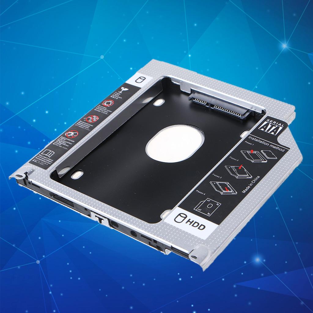 9.5mm Aluminum 2nd Second HDD Caddy SATA 3.0 for MacBook Pro A1278 A1286 A1297 SSD DVD Enclosure Adapter Hard Disk Drive