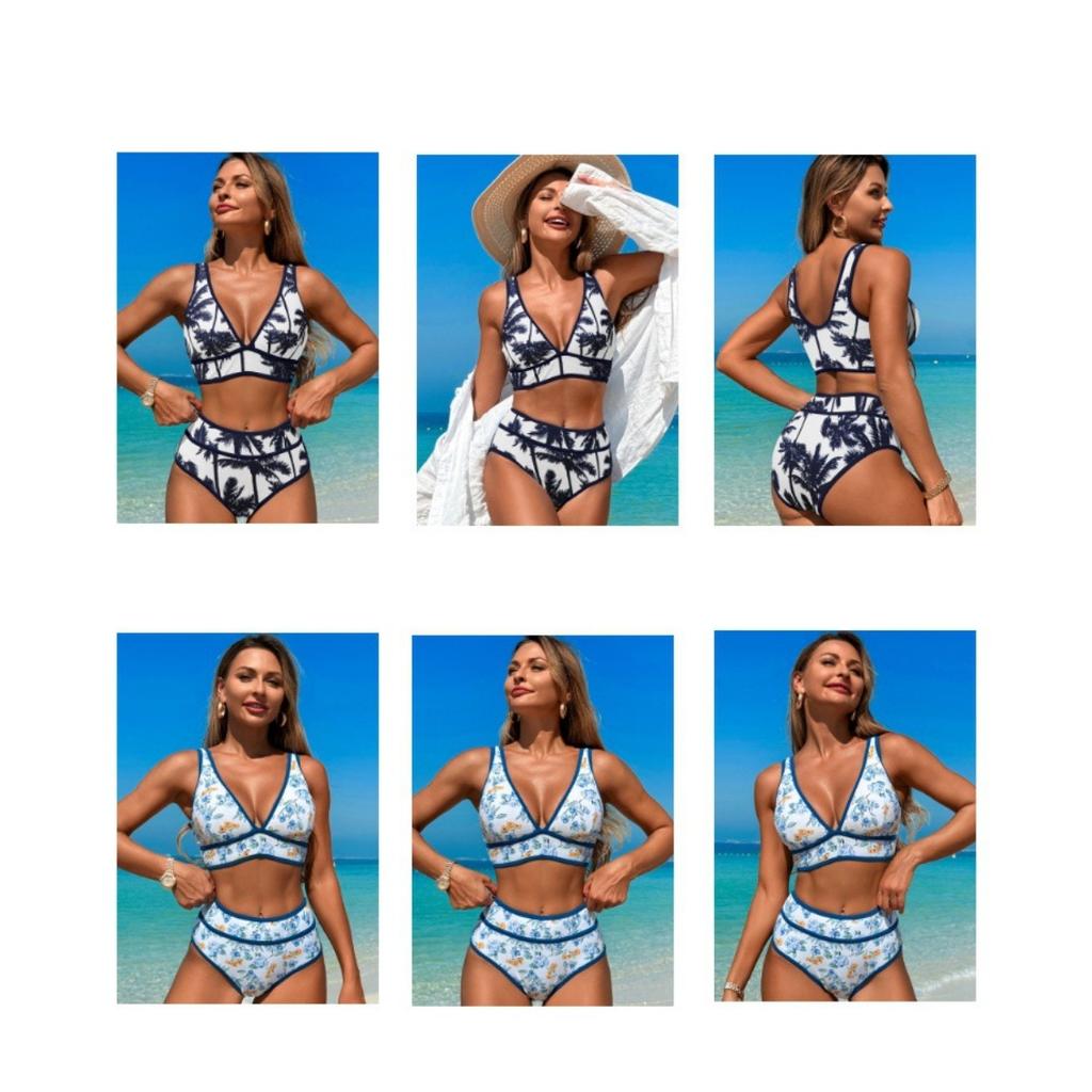 Swimsuit with Edge Bikini, Sports Split Swimsuit for Women, Triangle Swimsuit