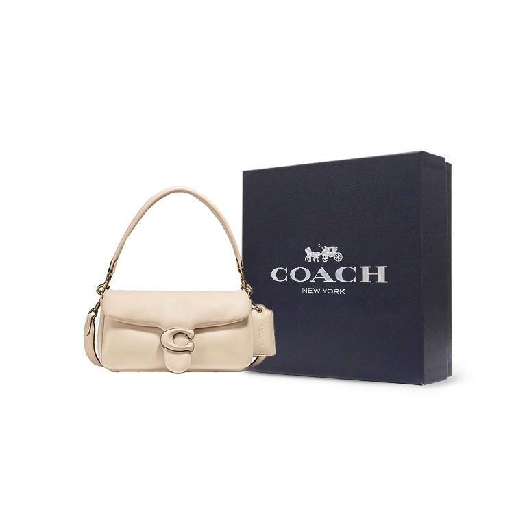 COACH Tabby Sheepskin God Of Wine Bag, Shoulder Bag, Portable Crossbody Bag Medium Women's Ivory White C0772-B4IY