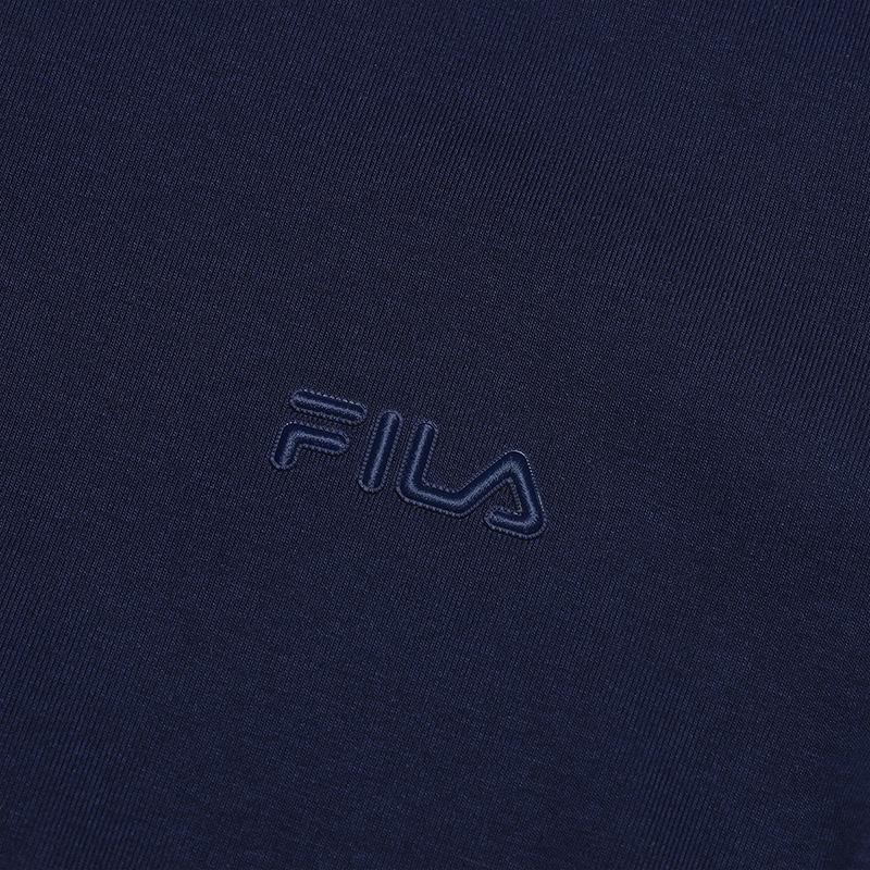 New FILA ORIGINALE Short Sleeved Dress Women's Dark Silent Blue F51W529314F-DB