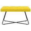 Bench with Button Tufting Light Yellow 80 x 40 x 46 cm Fabric