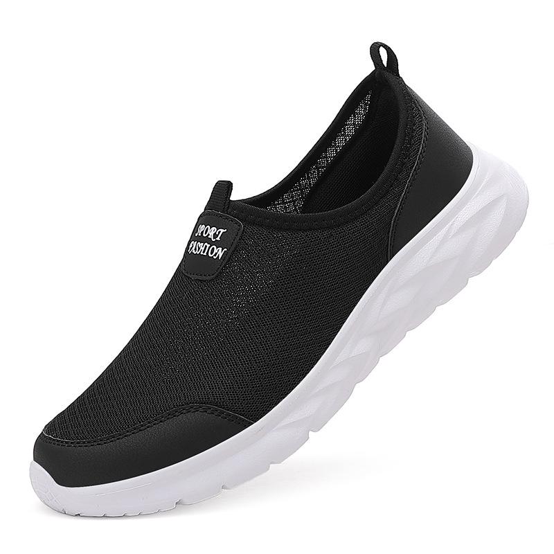 Men's Shoes Spring and Summer Mesh Mesh Shoes Fly-woven Large Size Light Casual Sports Shoes Lazy Shoes