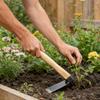 Hoe Garden Tool Small Cultivation Tool With Wooden Handle Weeding Hand Hoe For Adults Men Women Outdoor Garden Lawn Yard