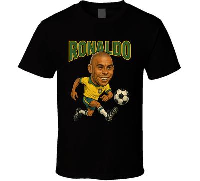 New Ronaldo Nazario Vintage Retro Caricature T Shirt