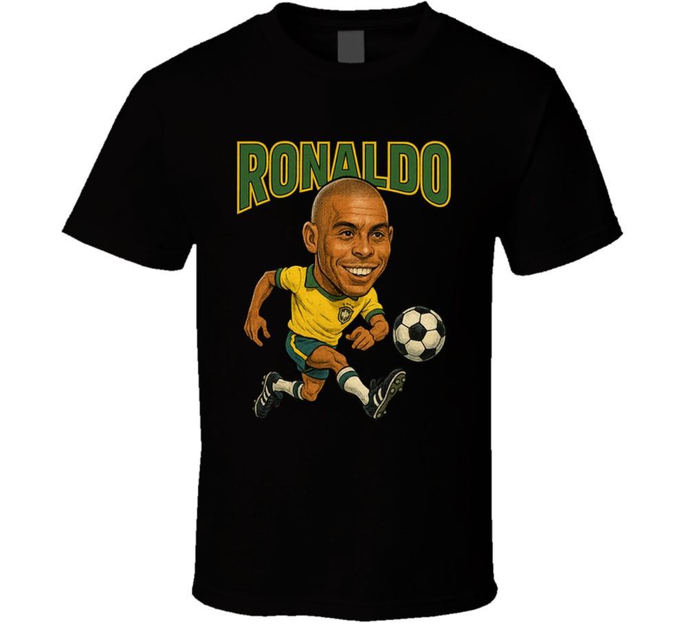 New Ronaldo Nazario Vintage Retro Caricature T Shirt XL