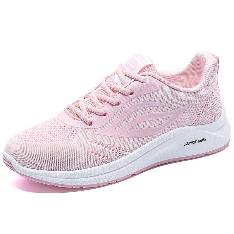 

Мода Feizhi женские дышащие и удобные кроссовки для спорта и отдыха Модные тенденции женские легкие роскошные повседневные туфли 40 розовый