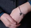 Retro Round Bead Lucky Bag Bracelet Simple Women'S Electroplated Platinum Versatile Money Bag Jewelry