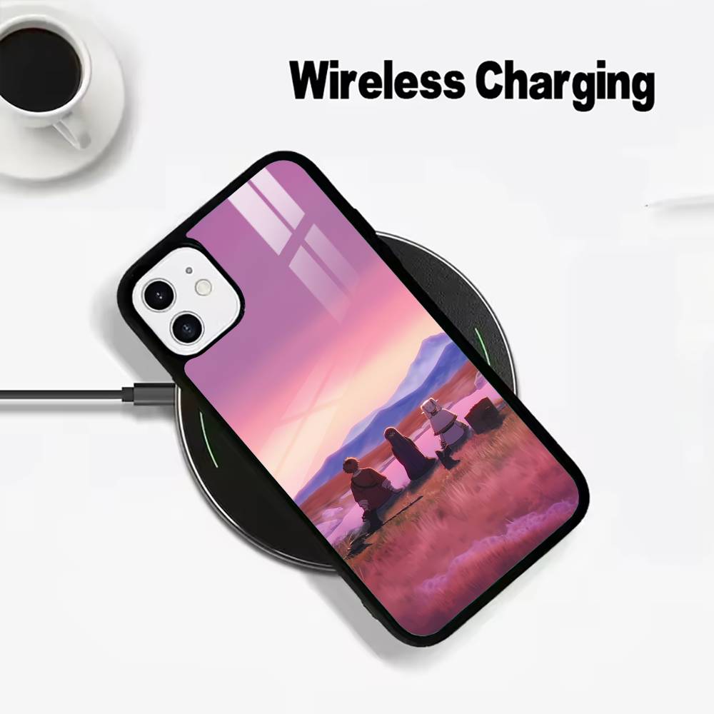 B-Beyond Journey F-Frieren And Fern Wireless charging phone case compatible with iPhone 17/16/15/14/13/12/11