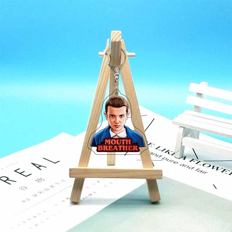 For Stranger Things Mike D'artagnan Eleven Robin Hopper Joyce Acrylic Keychain Custom Cartoons Cute Backpack Accessories Gift