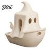 Realistic Halloween Display 3D Printed Boat Figurine Spooky Ghost Pumpkin Ship Figurine Statue for Party Tabletop Home Decor