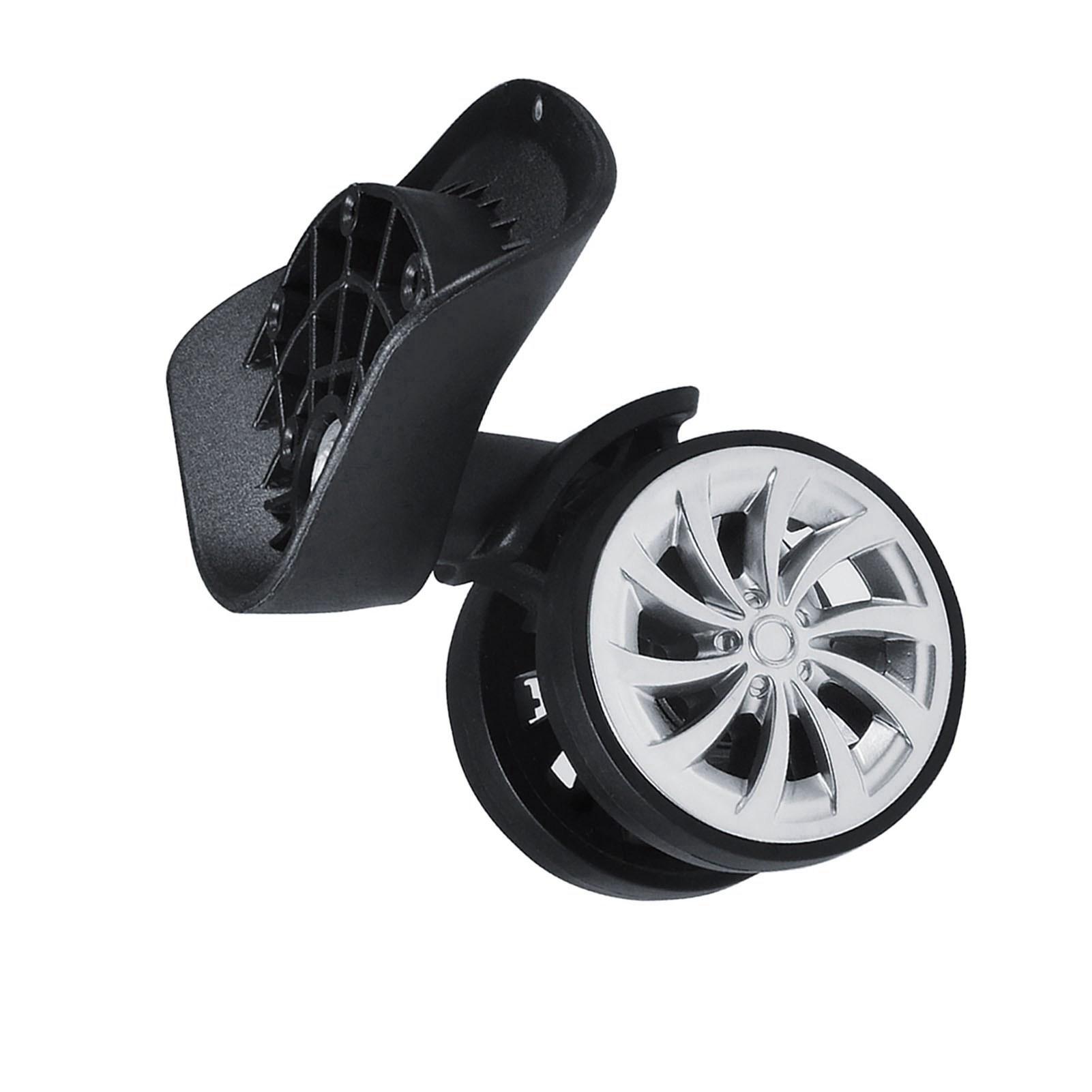 

Поворотное колесо сменное багажное колесо для дорожного чемодана Колеса Пластиковые белый