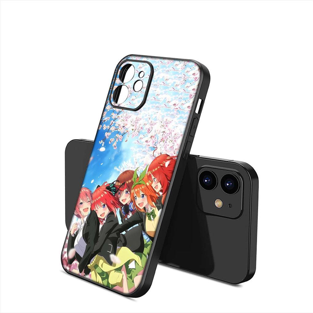 Nakano Ichika Miku Itsuki Nino Yotsuba Soft Phone Cover for Apple iPhone 15 14 Plus 13 12 Mini Pro Max XR + 13Pro 14+ 15+ Case