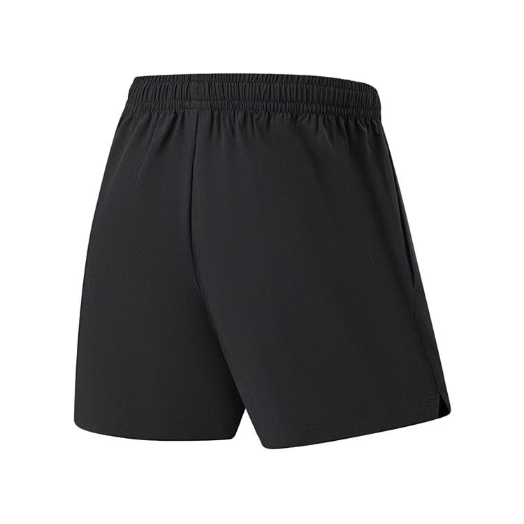 Li-Ning Quick-Dry Elastic Waist Mid-Rise Casual Shorts Unisex Shorts Black AAPU045-1