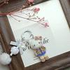 Flocked Keychains for Bags Hello Kitty Keychains Gifts Keychain on The Phone Accessories Holiday Gifts