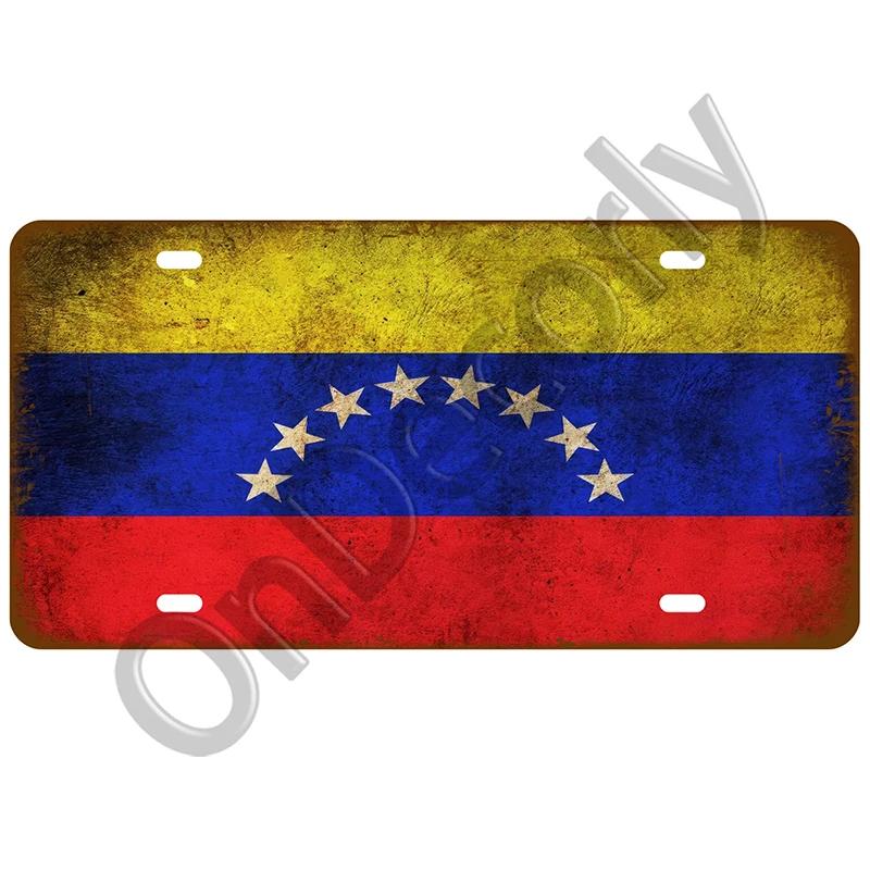 National Flag Tin Sign Plaque | (France/Spain/Germany/Mexico/USA) | Home/Bar/Craft Space Decor