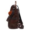 Women's Bag Korean Version of the New Fashion Soft Leather Large-capacity Backpack Street Casual Backpack