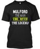 Mulford Myth The Man Legend T-Shirt Made In the USA Size S To 5XL