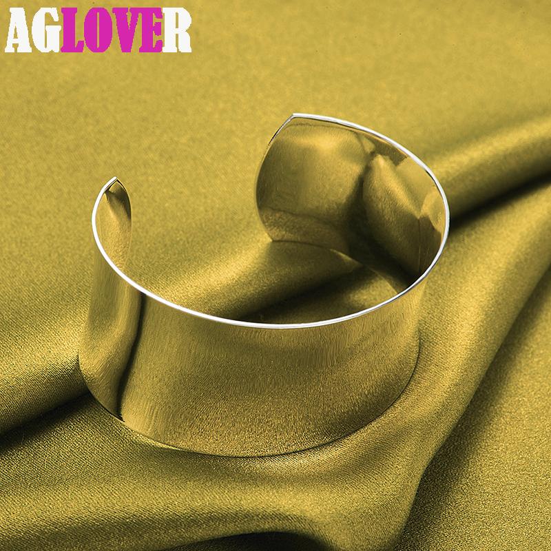 Dámské náramky s jemným otevřeným náramkem 925 Sterling Silver