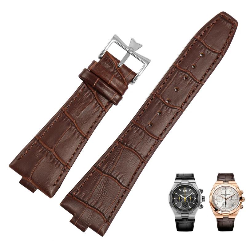 25*8 мм натуральная кожа мужской ремешок для часов Vacheron Constantin OVERSEAS Series — фото 12