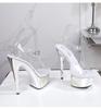 Electric Heel Artifact Stilettos - Women's 15CM Sky High Sexy Sandals, Waterproof Party Heels for Nightclub & Luxury Events