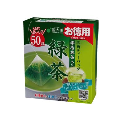 Kunitaro Vorteilspack Uji Matcha Grüner Tee Dreieckige Teebeutel 50 Stk.