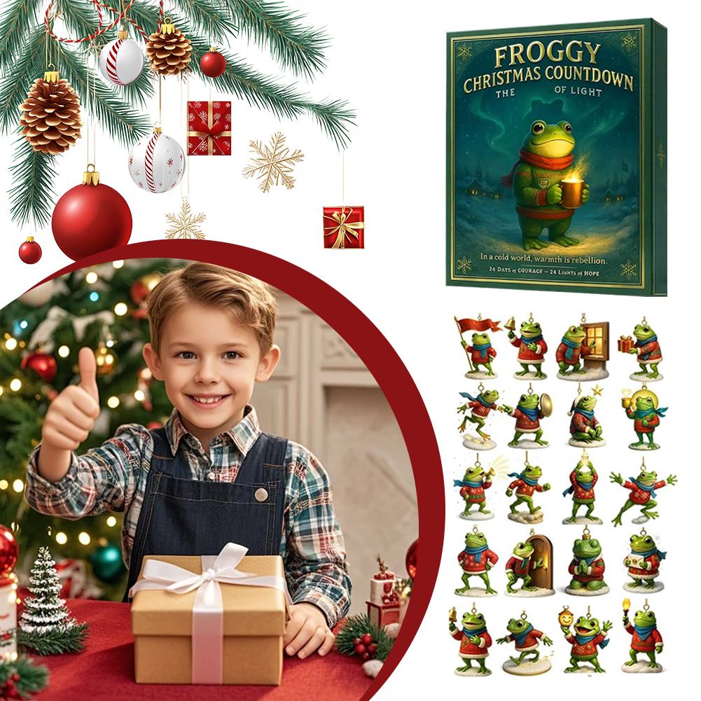 Christmas Countdown Calendar Christmas Advent Calendar Frog Advent Calendar 24 Days with 24 Highland Frog Accessories