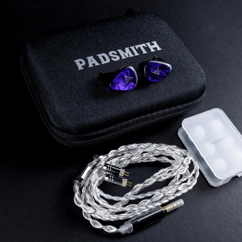 Padsmith Gaming with a Detachable for Accurate Capture of Footsteps and Fixed Positions Earphones, Wired, 2-Pin Cable,