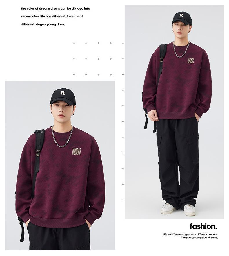Men's Retro Cloud Heavyweight Hoodie: Trendy, Loose-Fit, Long-Sleeved, Perfect for Spring & Autumn