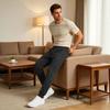 Men Lightweight Athletic Jogger Pants Quick Dry Running Golf Elastic Fitness Tapered Sweatpants Comfortable Workout Bottoms