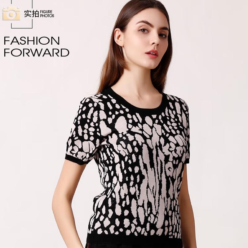 

Anlom Women s Abstract Print Short Sleeve Top 4XL