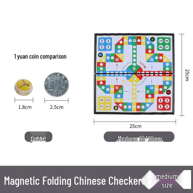 Magnetic Foldable Portable Flying Chess Game