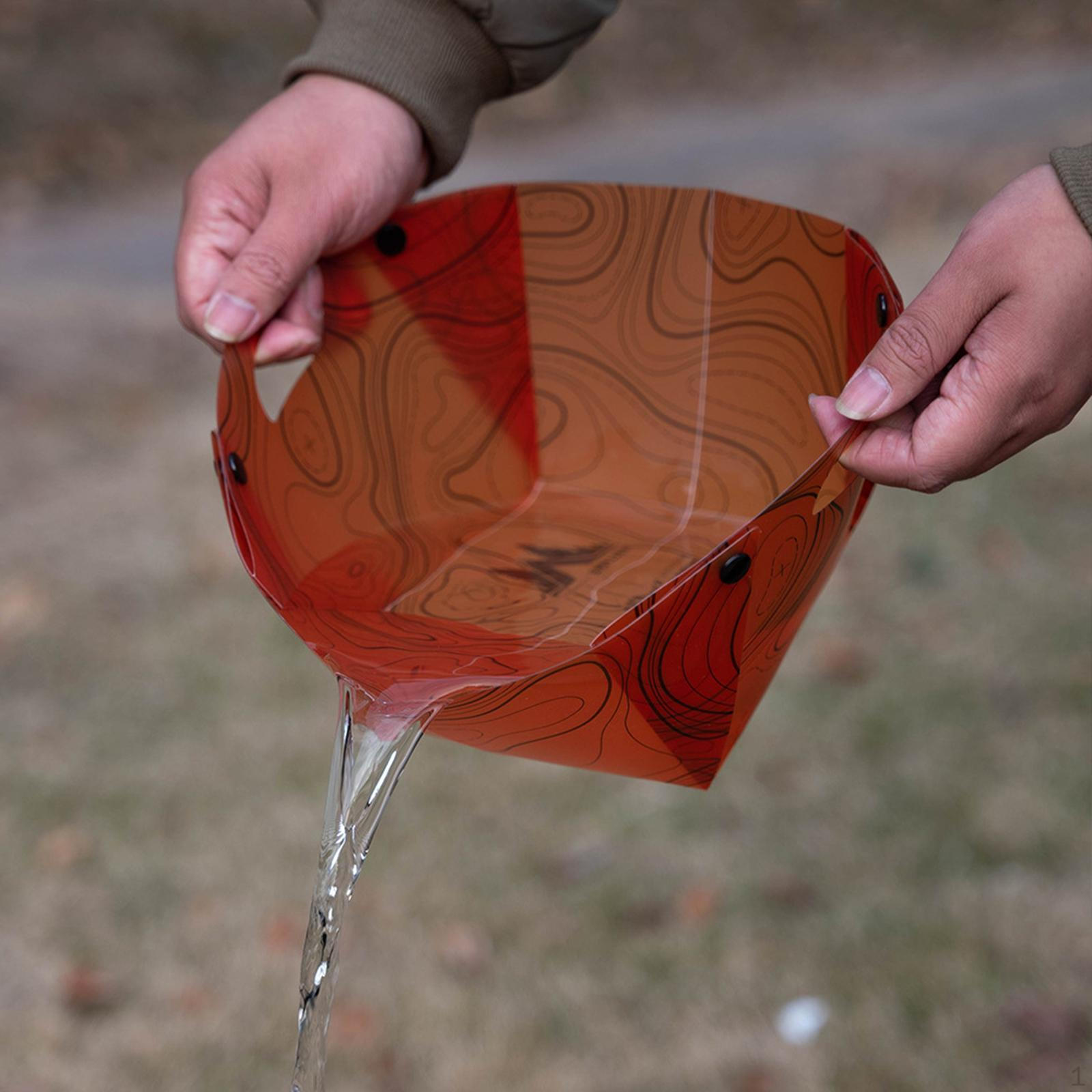 

Кемпинговый умывальник, поддон для посуды, переносной поддон для воды, контейнер для походов, оранжевый