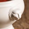 Ceramic Soup Bowl Restaurant Creative Lion Head Embossed Handle Bowl Dessert Bowls Snack Bowls Salad Bowls Home Tableware