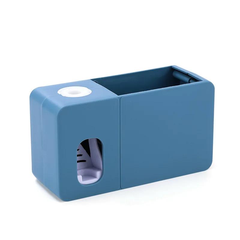 2 In 1 Automatic Toothpaste Dispenser With Toothbrush Holder Wall Mount Tooth Paste Squeezer Bath Organizer Bathroom Accessories