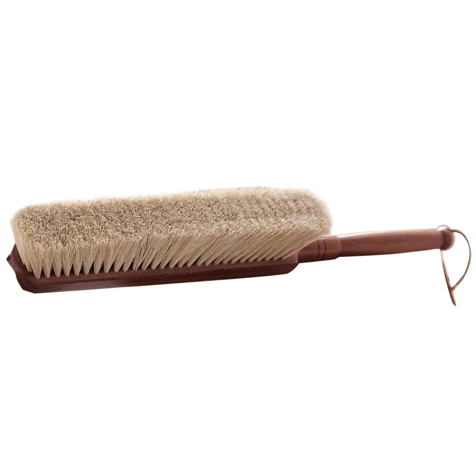 

Wooden Dust Brush Soft Dense Hand Broom Brush for Counter Bed Sofa Car Clothes Household Cleaning