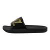 Emporio Armani EA7 Gold Logo Rubber Slide Sandals Unisex Footwear Black XCP001XCC22M631