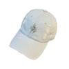 Vintage Denim Baseball Cap For Women Men With Embellished Water Drip Stars Stylish Sun Hat