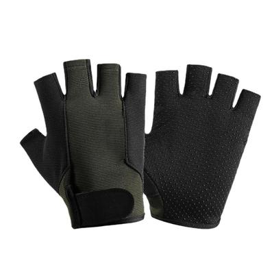 Luvas de bicicleta masculinas meio dedo luvas de ciclismo proteção solar antiderrapante respirável para verão pesca treinamento de direção