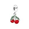 New Red Strawberry, Cherry, Maple Leaf, Apple, Safety Talisman Charms Beads DIY Women Jewelry Gift Beads Fit Bracelets