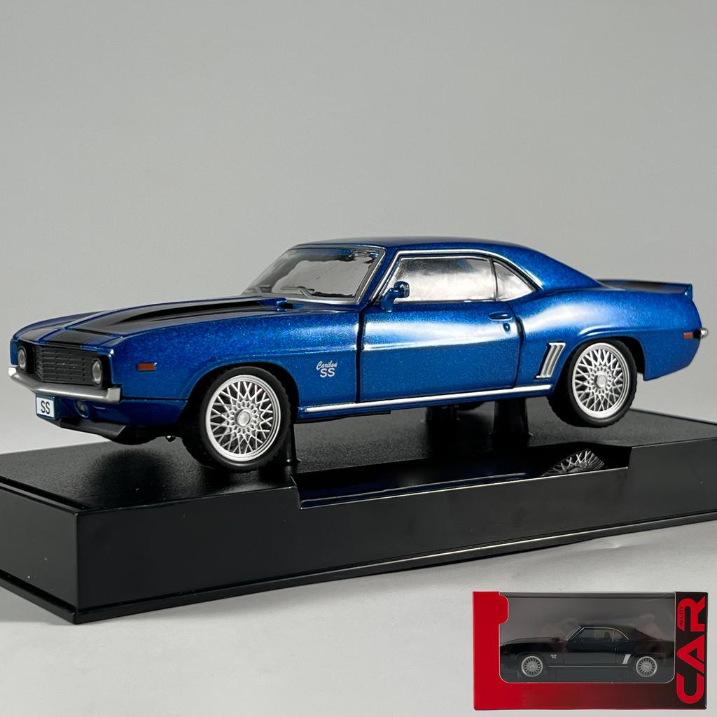 1:32 Chevrolet Camaro SS 350 1969 Super Classic Sports Car Alloy Diecast Model Car Children's Toy Cars Collectibles Hobby Gifts