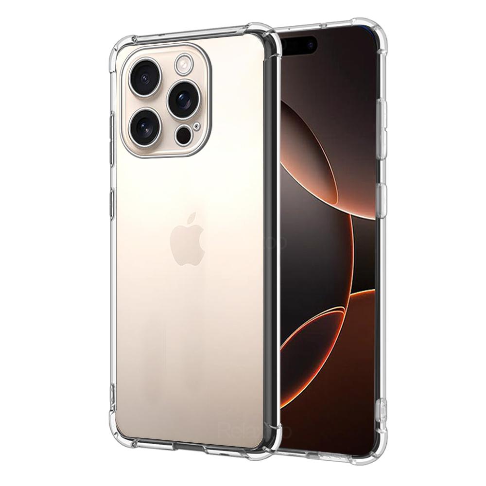 

Чехол для телефона с защитой от падений для Apple iPhone 16 Pro Max, прозрачная защитная оболочка для iPhone16 Plus 16+ 16Pro 16ProMax 2024, 6,9 дюйма, задняя крышка for iPhone 16 Plus чистый