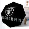 Raiders Pattern, Automatic Folding Umbrella, Portable and Foldable Design, 8 Ribs, a Christmas or Birthday Gift.