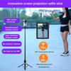 Kabelloser Selfie-Stick-Stativständer mit kleinem Bildschirm-Casting-Selfie-Monitor Bluetooth-Fernbedienung für Smartphone-Selfie