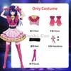 Anime Oshi No Ko Cosplay Ai Hoshino Cosplay Costume Girls Hoshino Ai Pink Dress Suit Cosplay Wig Full Set Out Fits
